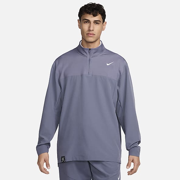 Grey Therma FIT Half Zip Windbreakers. Nike PT